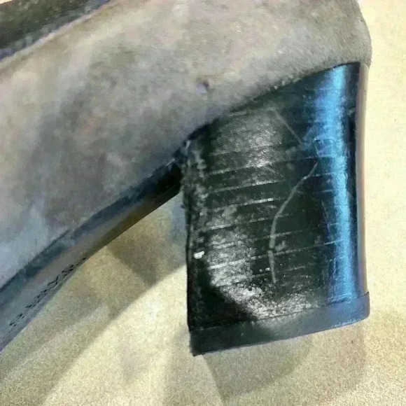 Women's Franco Sardo Suede Dress Shoes-2 Tone-Heels-9 1/2 Slip-on - Picture 7 of 8